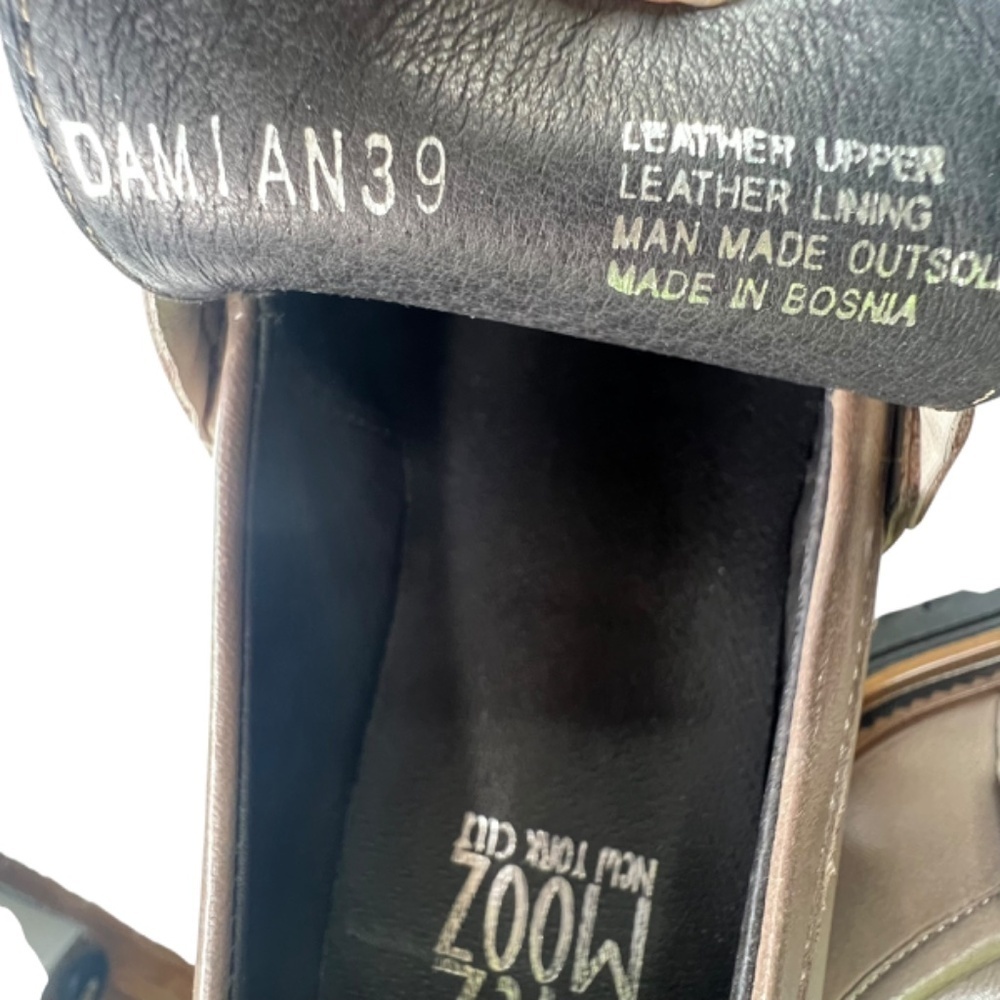 Miz Mooz Leather Loafers - Damian Taupe EU 39 (US 8.5-9) - Picture 10 of 11